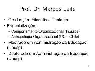 Prof. Dr. Marcos Leite