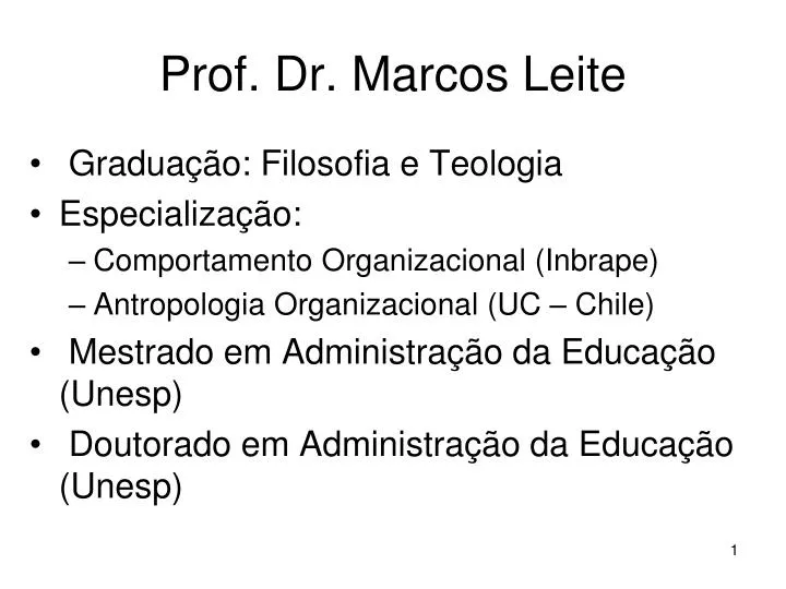 prof dr marcos leite