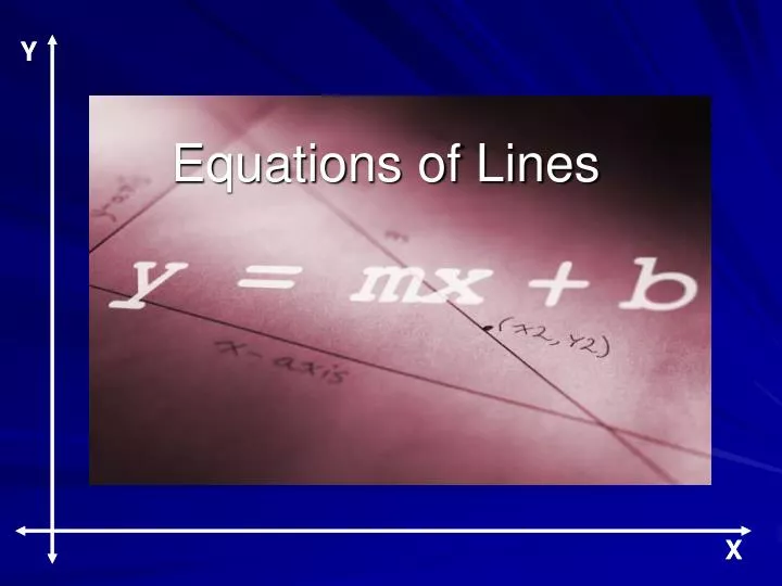 equations of lines
