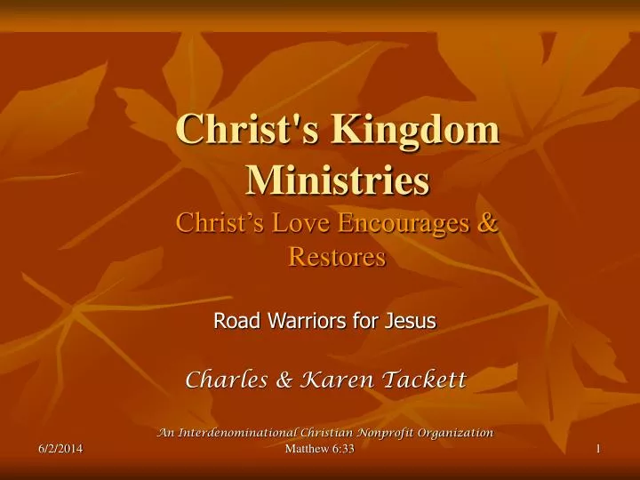 christ s kingdom ministries christ s love encourages restores
