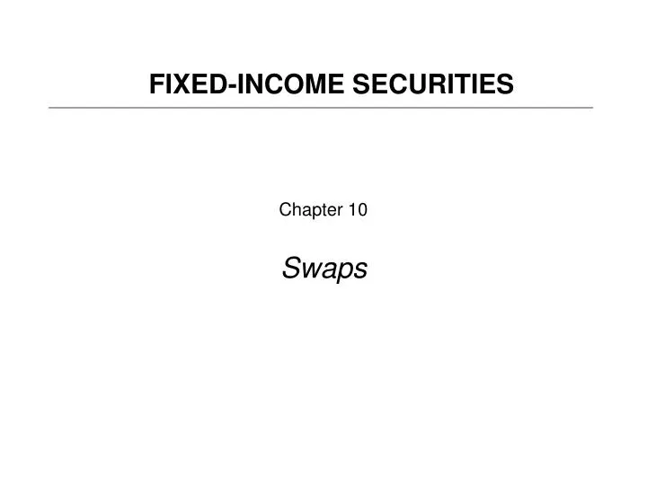 chapter 10 swaps