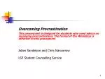 Overcoming Procrastination - slide 1