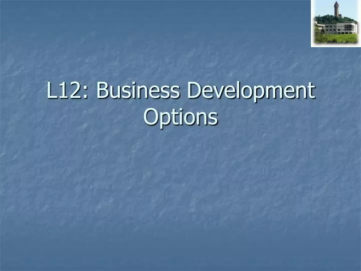 l12 business development options
