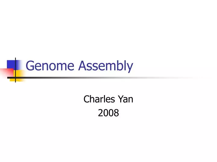 genome assembly