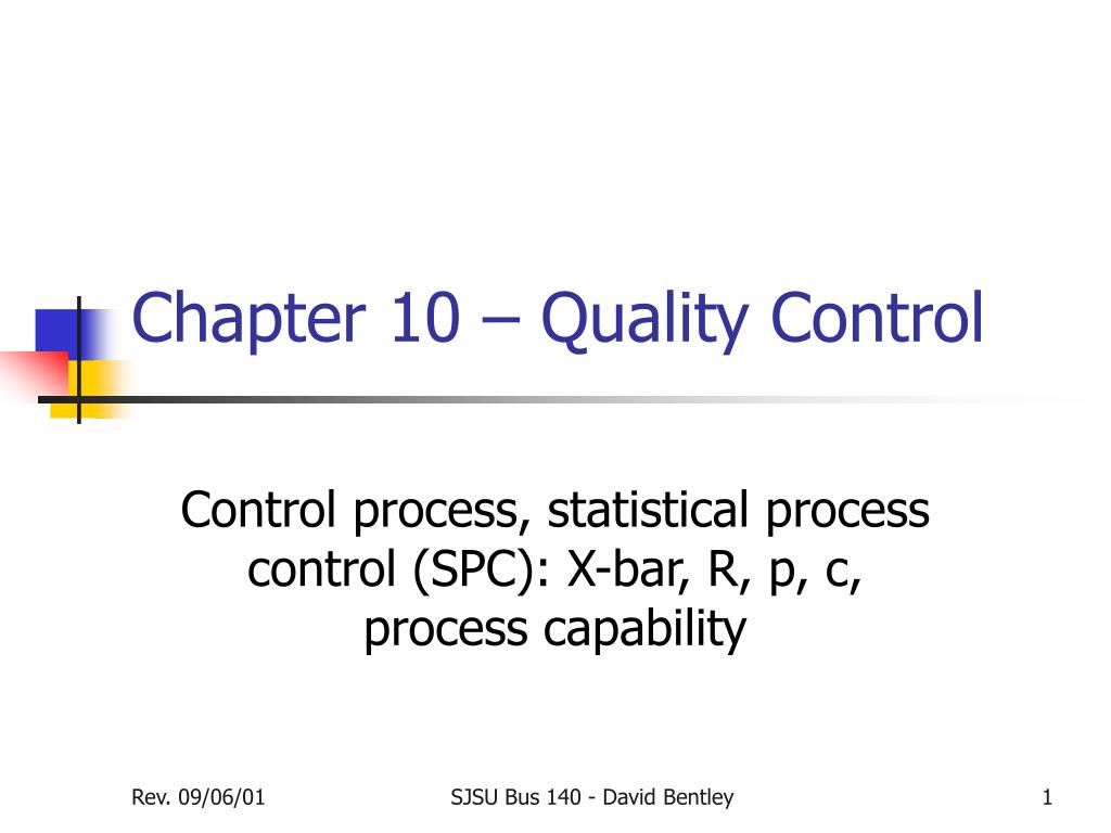 PPT - Chapter 10 – Quality Control PowerPoint Presentation, free ...