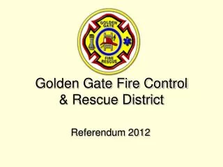 Golden Gate Fire Control &amp; Rescue District