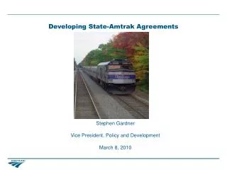 Developing State-Amtrak Agreements