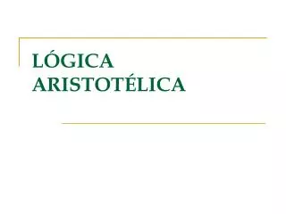 l gica aristot lica