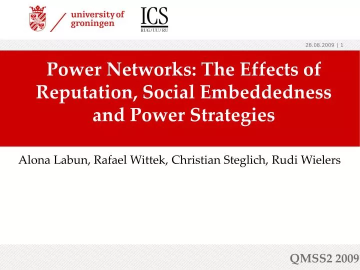 power networks the effects of reputation social embeddedness and power strategies