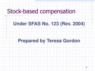 Stock-based compensation