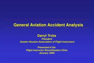 General Aviation Accident Analysis