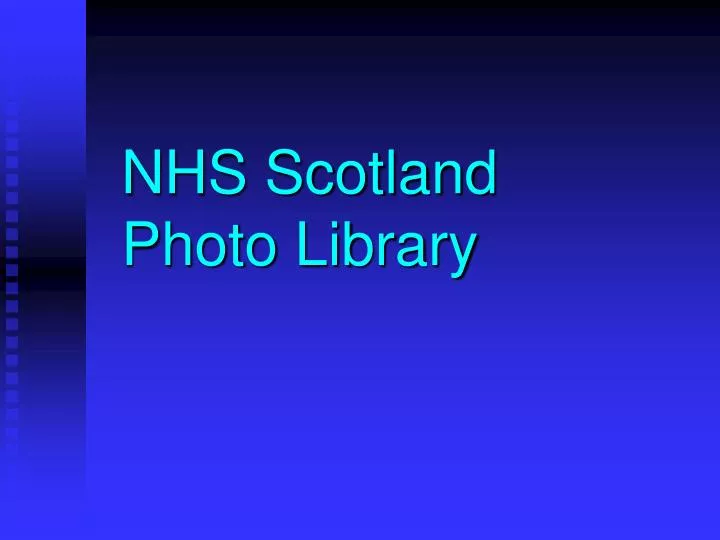 nhs scotland photo library