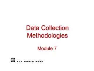 Data Collection Methodologies