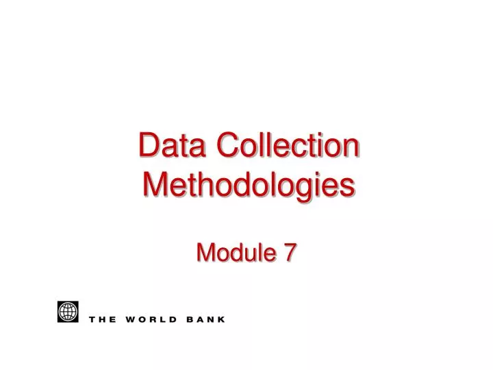 data collection methodologies