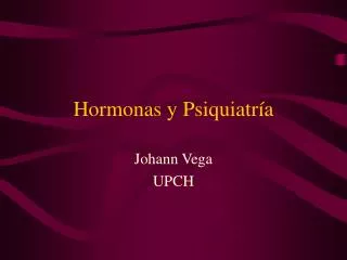 hormonas y psiquiatr a