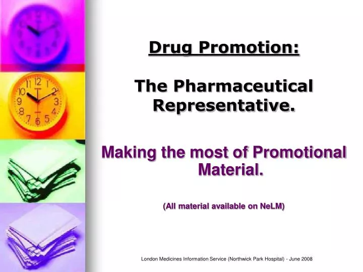 drug promotion the pharmaceutical representative