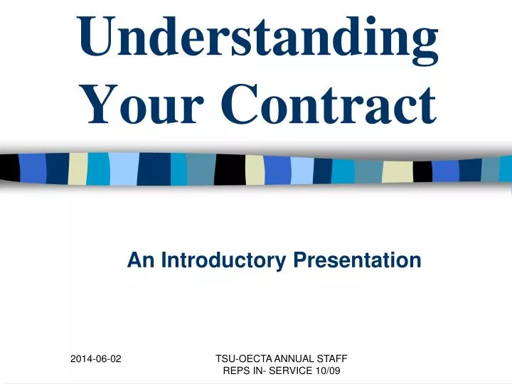 understanding your contract