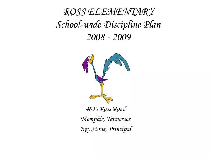 ross elementary school wide discipline plan 2008 2009