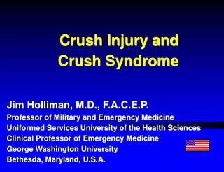 Crush Injury and Crush Syndrome
