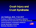 Crush Injury and Crush Syndrome - slide 1