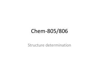 Chem-805/806