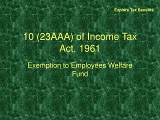 10 (23AAA) of Income Tax Act, 1961