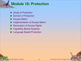 Module 18: Protection