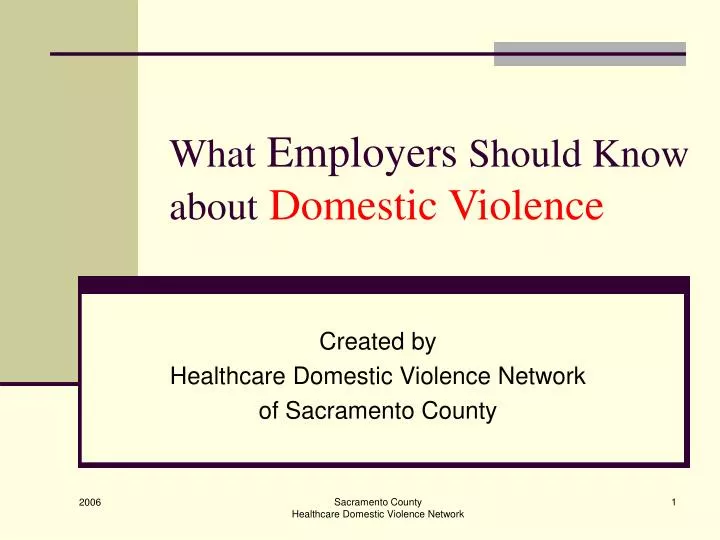 what employers should know about domestic violence