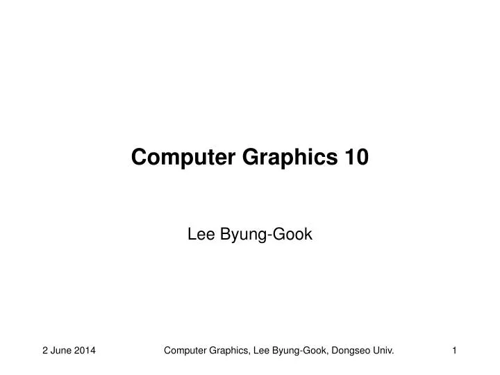 computer graphics 10