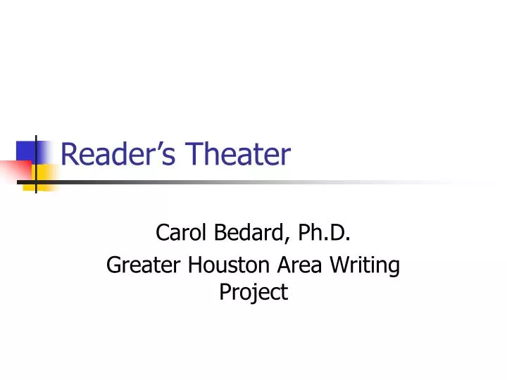 reader s theater