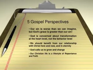 5 Gospel Perspectives