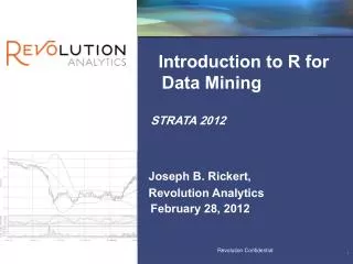 Introduction to R for Data Mining