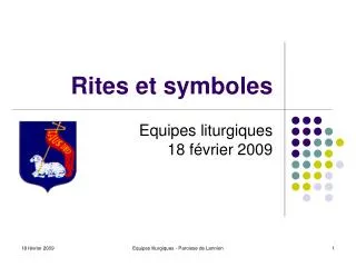 rites et symboles