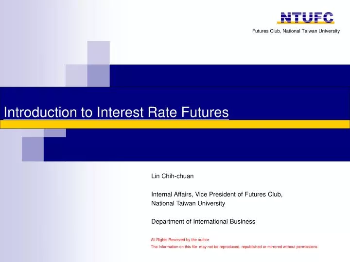 introduction to interest rate futures