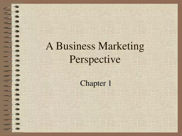 a business marketing perspective