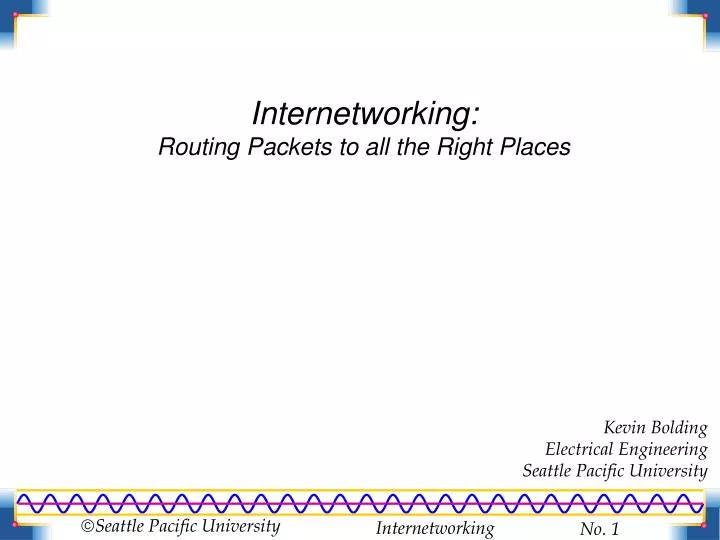 internetworking routing packets to all the right places