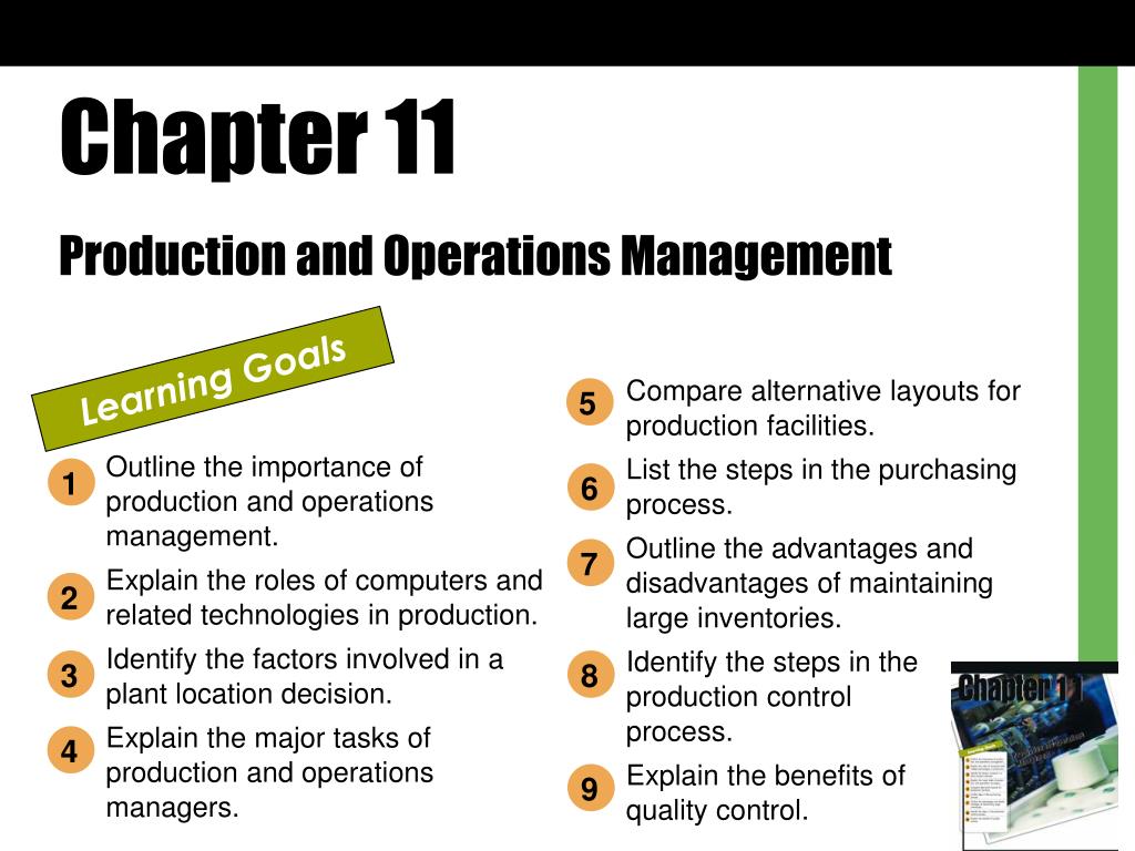 PPT - Chapter 11 Production and Operations Management PowerPoint ...