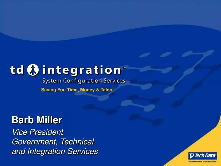 barb miller vice president government technical and integration services