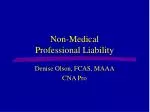 Non-Medical Professional Liability - slide 1