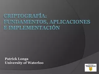 criptograf a fundamentos aplicaciones e implementaci n