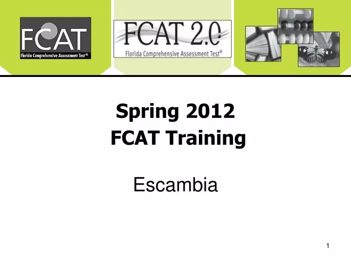 spring 2012 fcat training