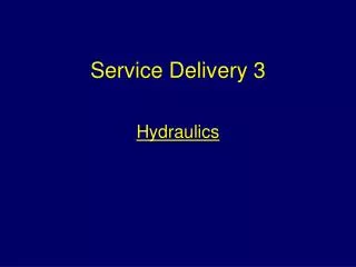 Service Delivery 3