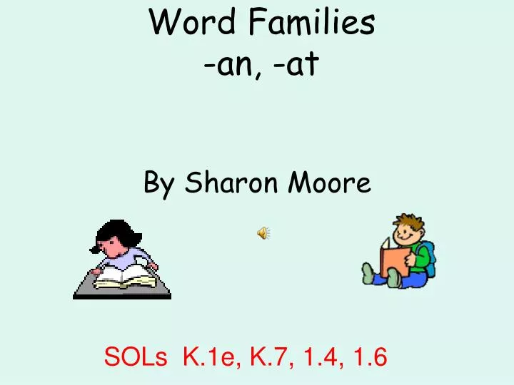word families an at