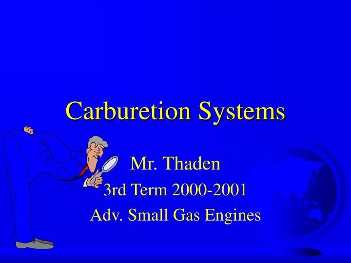 carburetion systems