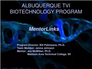 ALBUQUERQUE TVI BIOTECHNOLOGY PROGRAM