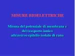 MISURE BIOELETTRICHE - slide 1