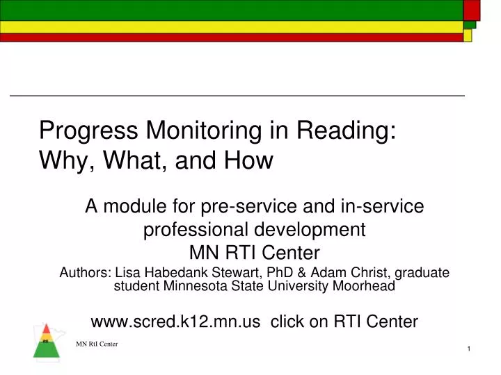 progress monitoring in reading why what and how