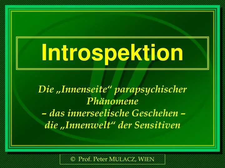 introspektion