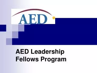 AED Leadership Fellows Program
