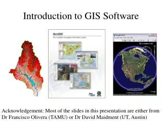 Introduction to GIS Software